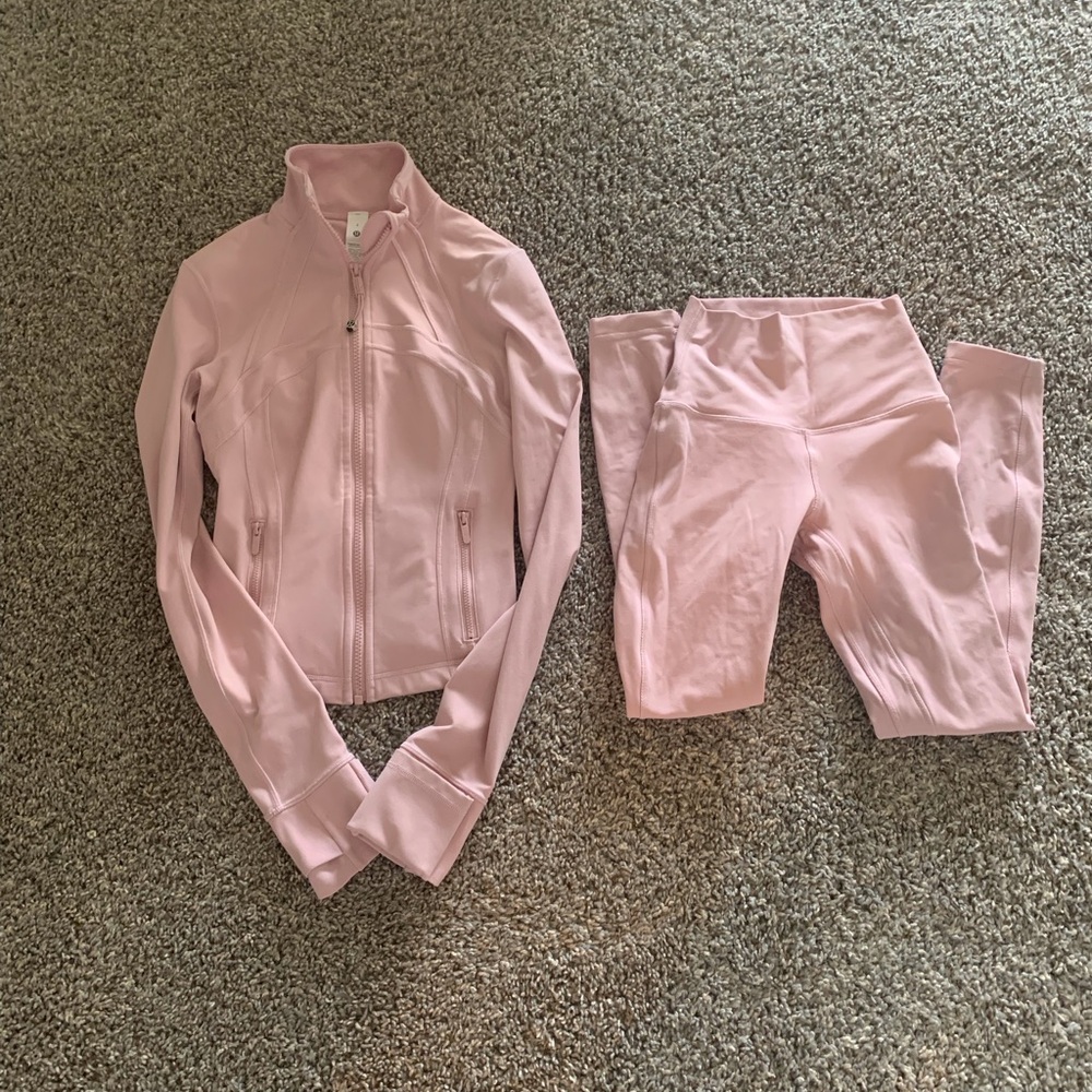 Lululemon Define Jacket Set Pink Haze